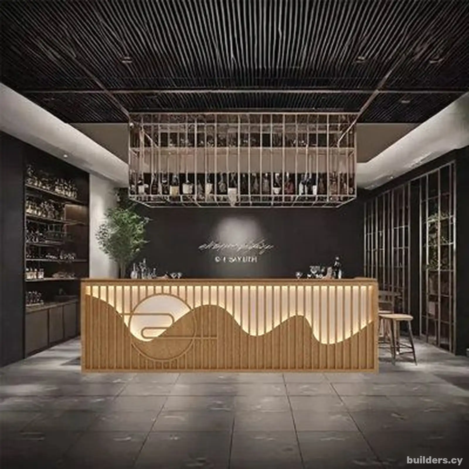 Custom restaurant woodwork & bar counters in paphos