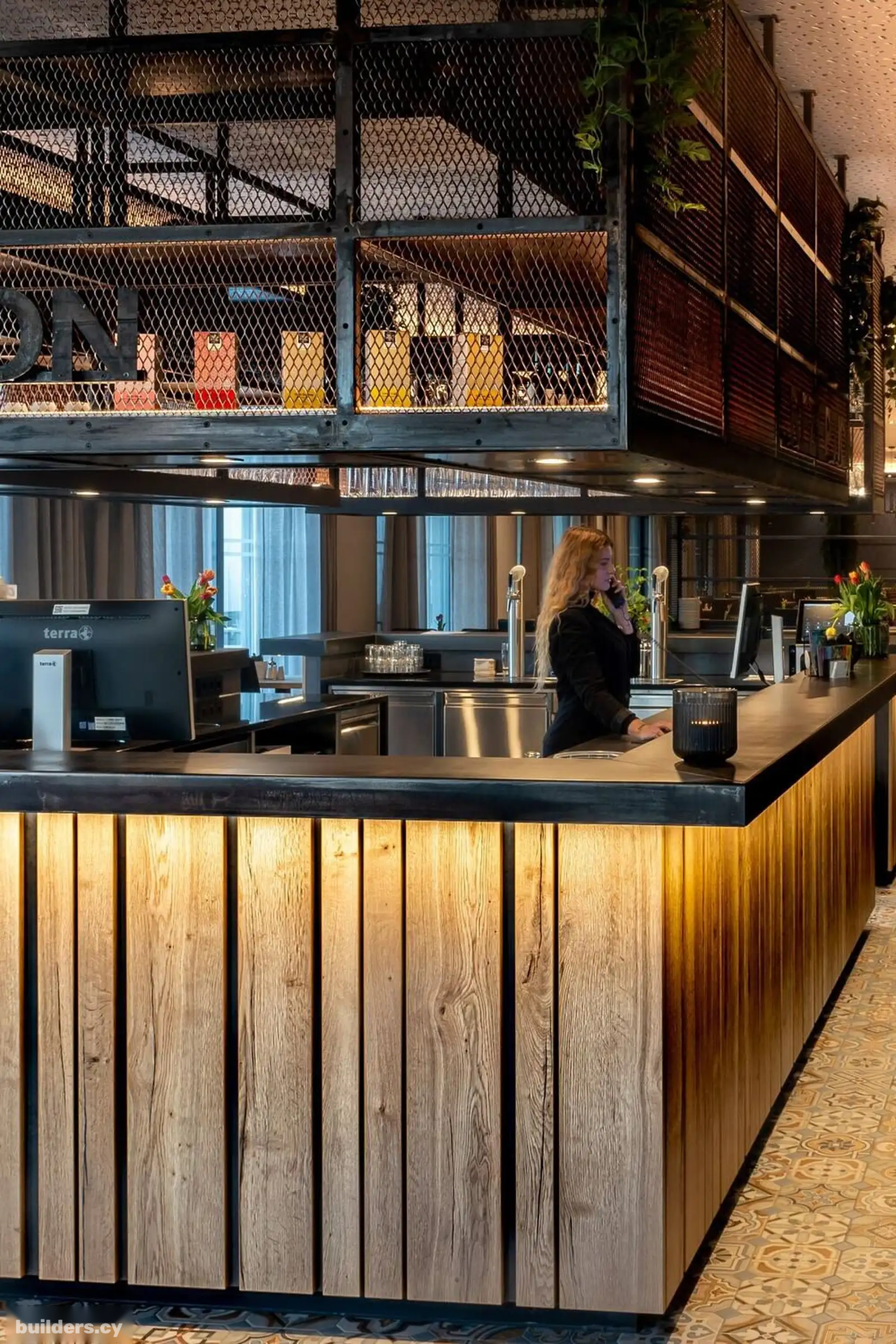 Custom restaurant woodwork & bar counters in paphos — Work portfolio 2