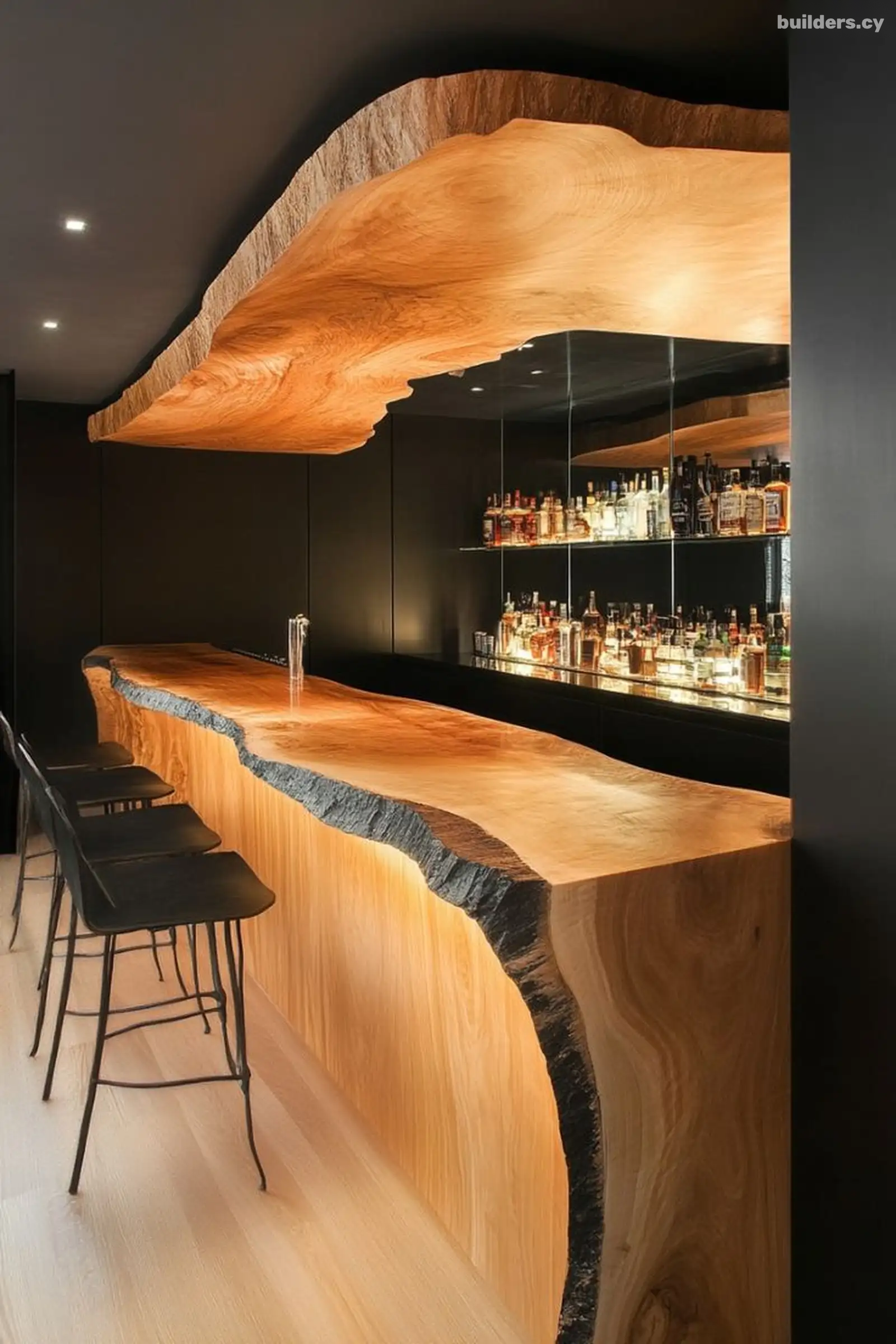 Custom restaurant woodwork & bar counters in paphos — Work portfolio 4